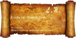 Ludvig Magdolna névjegykártya